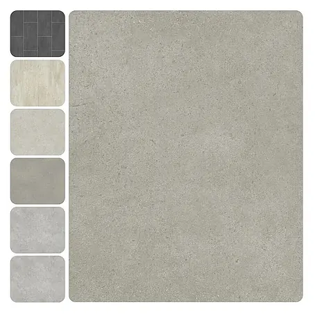 PVC-Boden Meterware Vinylboden 2m Beton grau hell