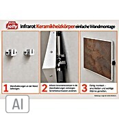 Infrarot-Keramikheizkörper (60 x 120 cm, 1 200 W, Rostoptik) | BAUHAUS