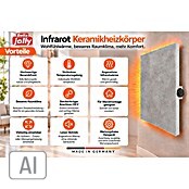 Jollytherm Infrarot-Keramikheizkörper (B x H: 60 x 60 cm, 365 W, Beton) | BAUHAUS