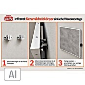 Jollytherm Infrarot-Keramikheizkörper (B x H: 60 x 60 cm, 365 W, Beton) | BAUHAUS