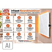 Jollytherm Infrarot-Keramikheizkörper (B x H: 60 x 60 cm, 365 W, Marmor) | BAUHAUS