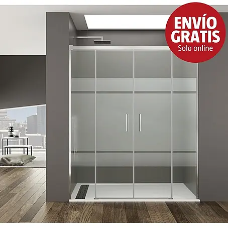 GME  Mampara de ducha frontal Basic Spazio Frost