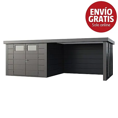 Telluria  Caseta para jardín Classico 3030 con salón a la derecha y 2 ventanas