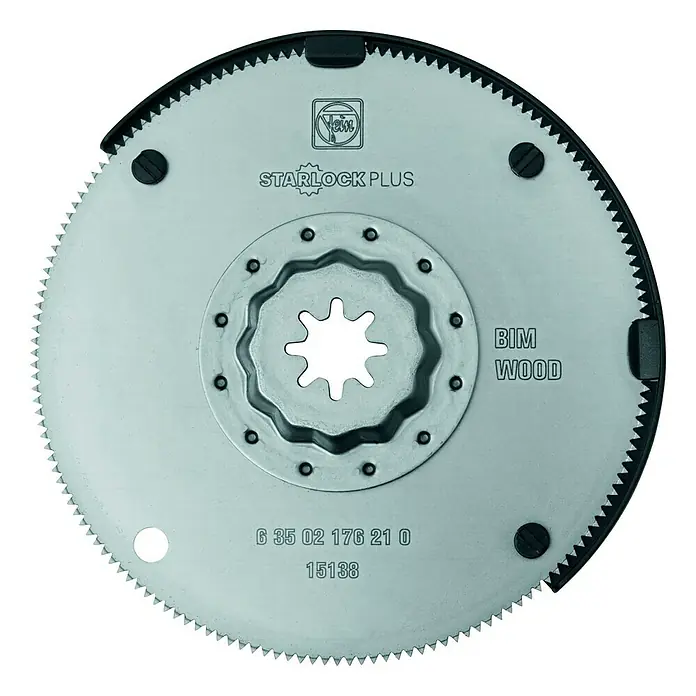 Fein Starlock Plus Hoja de sierra HSS - Apto para: Madera, Diámetro: 100 mm, Espesor de hoja de sierra: 0,8 mm - La hoja de sierra para madera FEIN Starlock Plus BIM, ideal para cortes precisos.