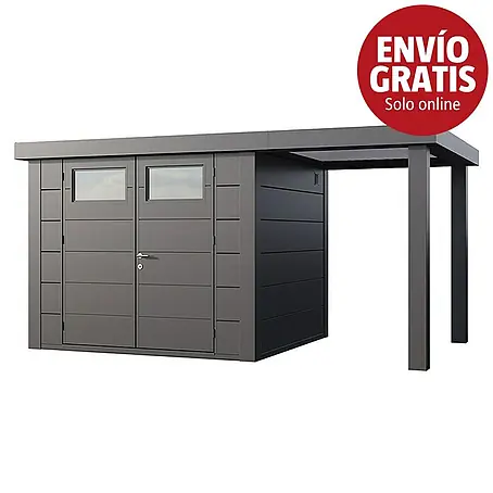 Telluria  Caseta para jardín Classico 2724 con salón abierto a la derecha