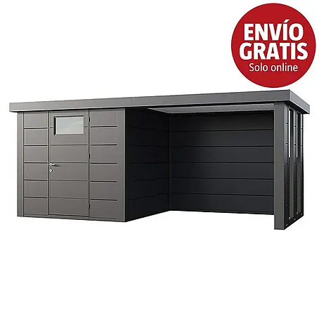 Telluria  Caseta para jardín Classico 2424 con salón a la derecha y 2 ventanas