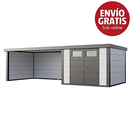 Telluria  Caseta para jardín Classico 3030 con salón XL a la izquierda