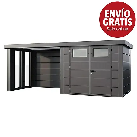Telluria  Caseta para jardín Classico 2724 con salón a la izquierda y 2 ventanas