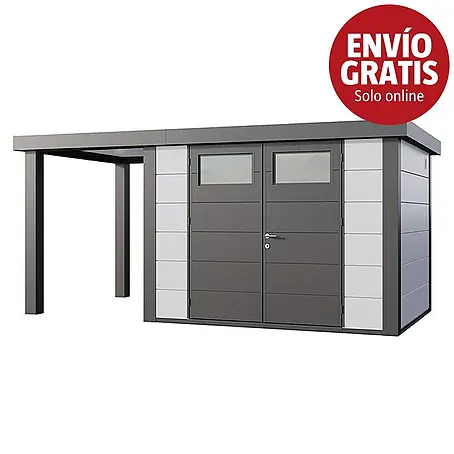 Telluria  Caseta para jardín Classico 3024 con salón abierto a la izquierda