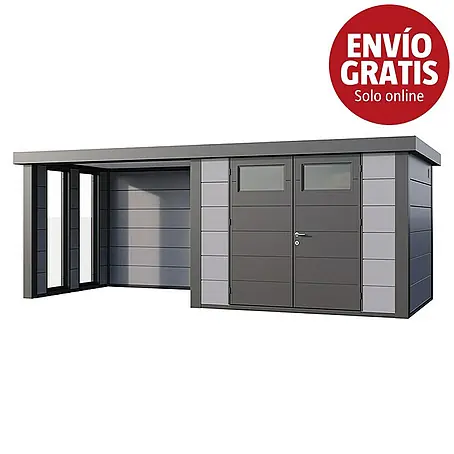Telluria  Caseta para jardín Classico 3024 con salón a la izquierda y 2 ventanas
