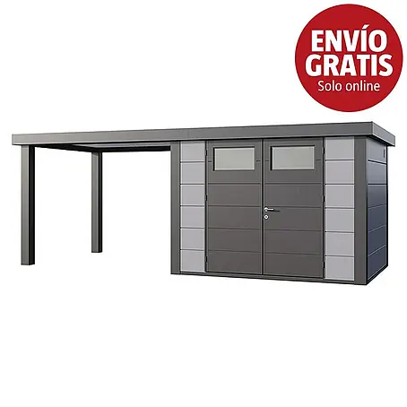 Telluria  Caseta para jardín Classico 3024 con salón abierto a la izquierda