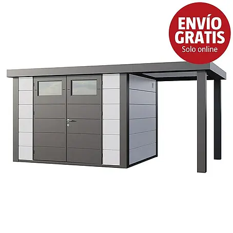Telluria  Caseta para jardín Classico 3024 con salón abierto a la derecha