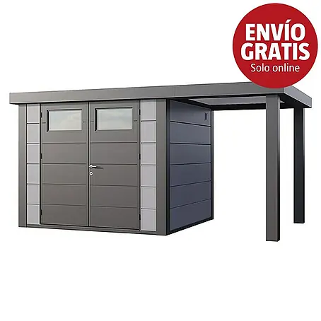 Telluria  Caseta para jardín Classico 2724 con salón abierto a la derecha