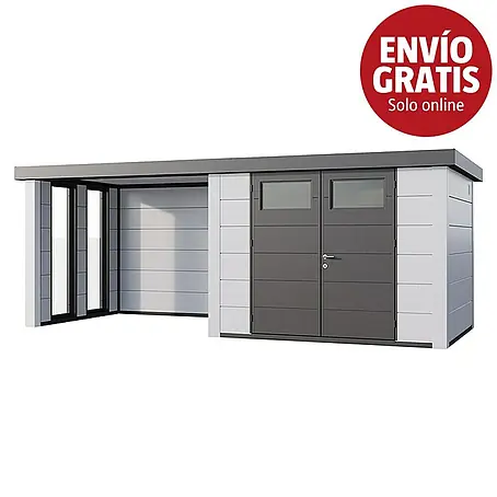 Telluria  Caseta para jardín Classico 3024 con salón a la izquierda y 2 ventanas