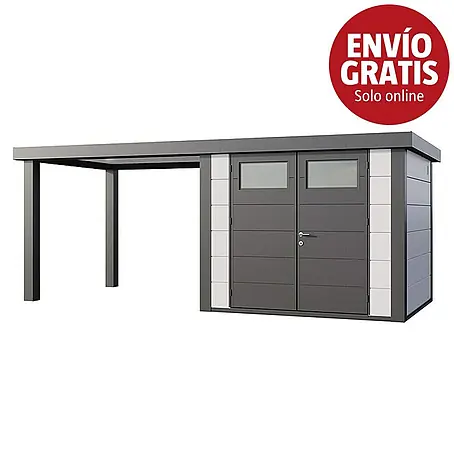 Telluria  Caseta para jardín Classico 2724 con salón abierto a la izquierda