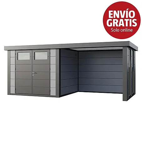 Telluria  Caseta para jardín Classico 2724 con salón a la derecha y 2 ventanas