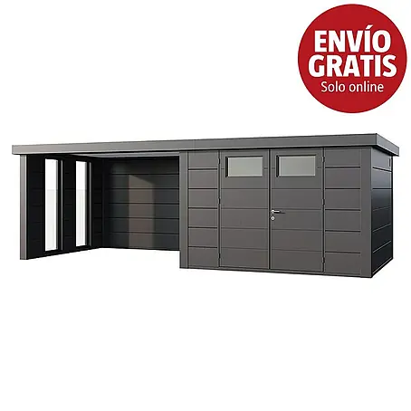 Telluria  Caseta para jardín Classico 3330 con salón a la izquierda y 2 ventanas