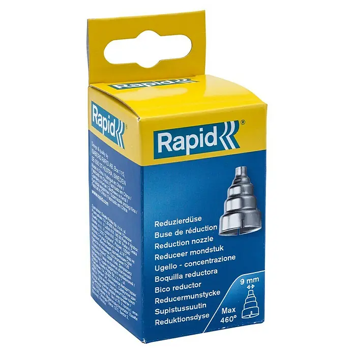 Rapid Reduzierdüse - Durchmesser: 9 mm, Passend für: Heißluftgebläse - Box mit Rapid Reduzierdüse, ideal zum Reduzieren von Hitze für präzise Arbeiten. Maximal 460° für optimale Leistung.