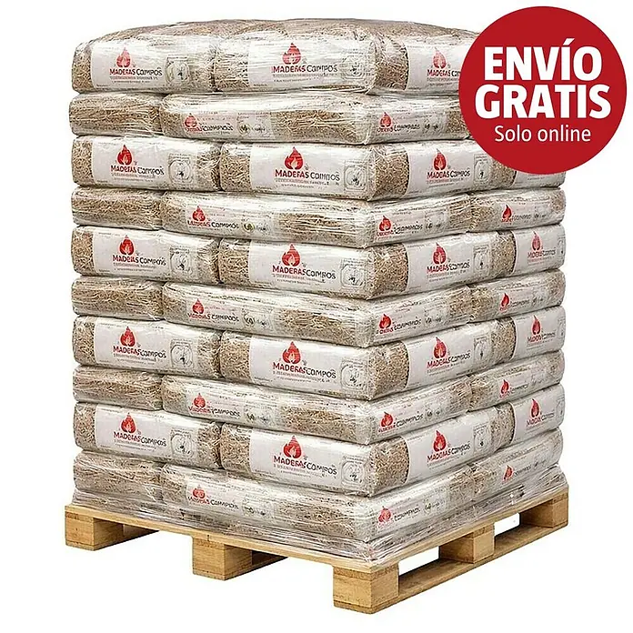 Pellets de madera a Palet - 1.050 kg, 70 ud. - Imagen de campaña