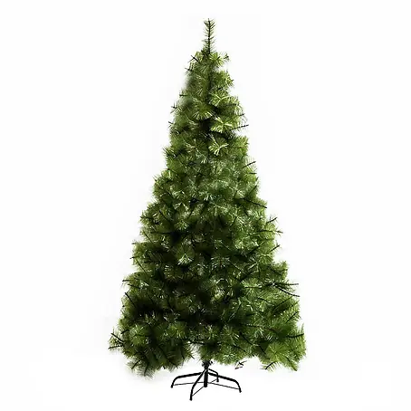 HOMCOM-Weihnachtsbaum-Ø90 x 210H cm-Grün
