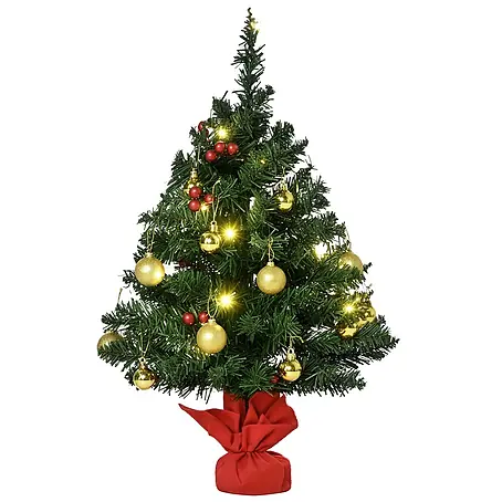HOMCOM-Weihnachtsbaum-∅40 x H60 cm-Grün