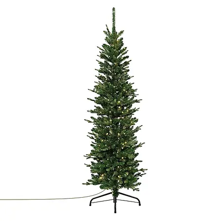 ECD Germany Künstlicher Weihnachtsbaum 150 cm mit Beleuchtung, Naturgetreu