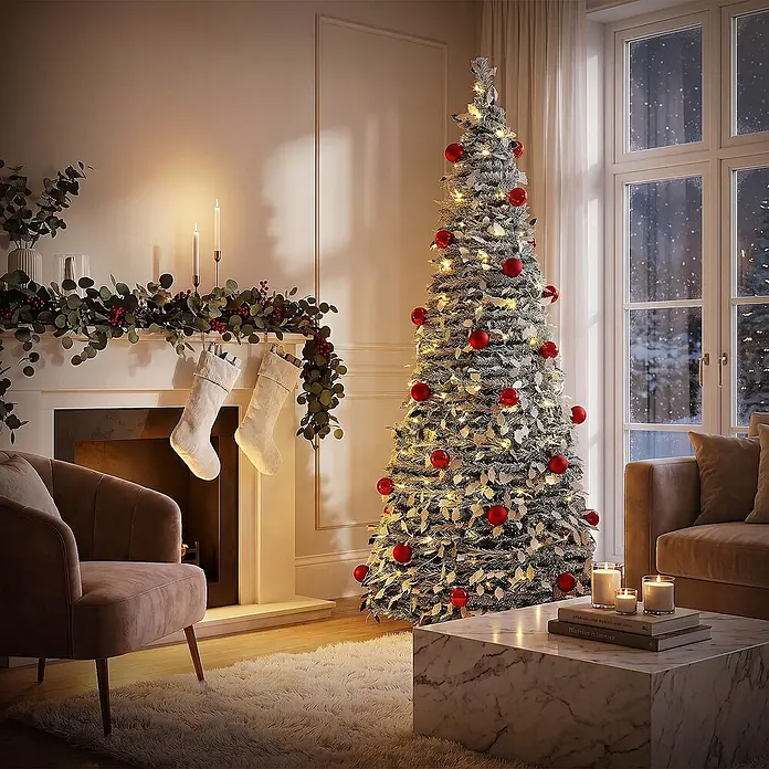 ECD Germany Künstlicher Pop-Up-Weihnachtsbaum 180 cm mit Deko & Beleuchtung online kaufen bei BAUHAUS