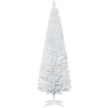 HOMCOM-Weihnachtsbaum-Ø55 x 180H cm-Weiß