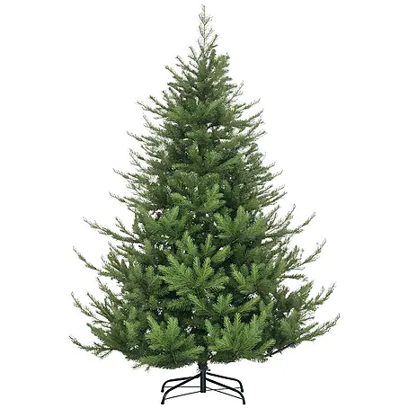 HOMCOM-Weihnachtsbaum-136L x 136B x 180H cm-Grün