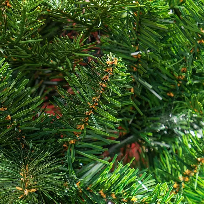 HOMCOM-Weihnachtsbaum-Ø100 x 150H cm-Grün -  - Grüne künstliche Tannenbaumzweige mit braunen Akzenten.
