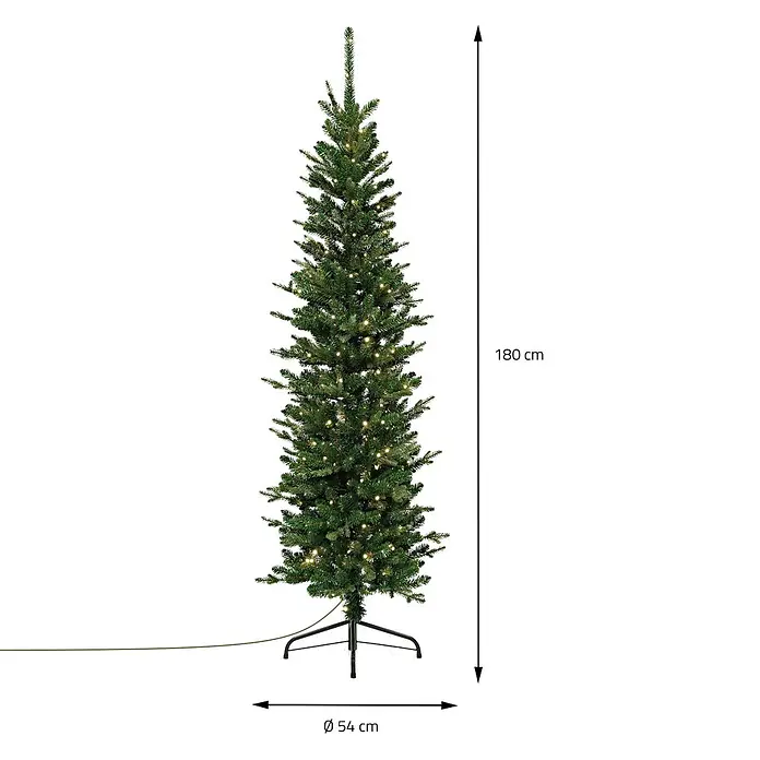ECD Germany Künstlicher Weihnachtsbaum 180 cm mit Beleuchtung, Naturgetreu online kaufen bei BAUHAUS