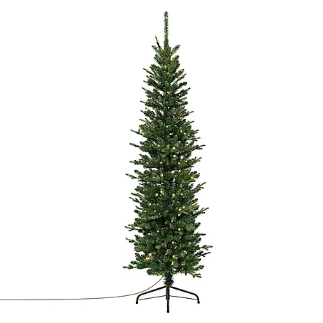 ECD Germany Künstlicher Weihnachtsbaum 180 cm mit Beleuchtung, Naturgetreu