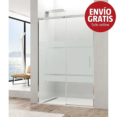 GME  Mampara de ducha frontal Temple Frost