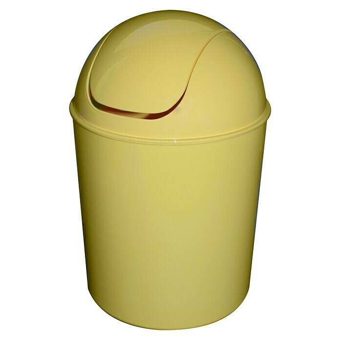 Kanta za otpad (5 l, Žuta, Okruglo, Plastika)