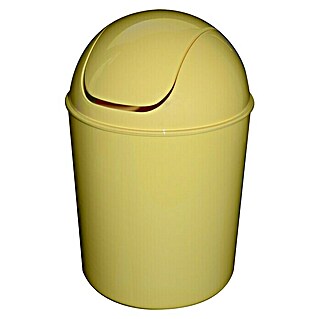 Kanta za otpad Ice Cream (5 l, Žute boje, Okrugli oblik, Plastika)