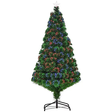 HOMCOM-Weihnachtsbaum-Ø75 x H150 cm-Grün
