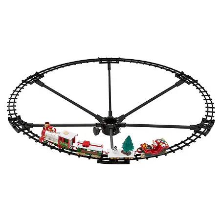 ECD Germany Weihnachtszug für den Weihnachtsbaum, Elektrisch Weihnachtsdeko
