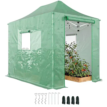 Outsunny-Pop Up Gewächshaus-295L x 200B x 270H cm