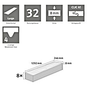 Egger Laminat NatureSense (Carlin Eiche sand, Landhausdiele, 1 292 x 246 x 8 mm) | BAUHAUS