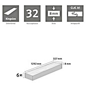 Egger Laminat NatureSense (Rillington Eiche hell, Fischgrät, 1 292 x 327 x 8 mm) | BAUHAUS