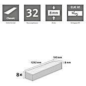 Egger Laminat NatureSense (Girona Kastanie weiss, Landhausdiele, 1 292 x 193 x 8 mm) | BAUHAUS