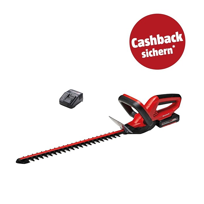 Einhell Power X-Change Akku-Heckenschere GE-CH 1846 Li Kit (18 V, Li-Ionen, 2 Ah, 1 Akku, Schnittlänge: 46 cm)