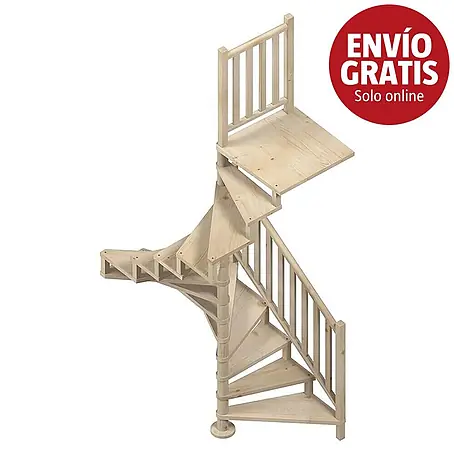 Sogem  Escalera de caracol Square Wood