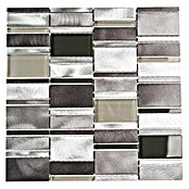 Mosaikfliese Crystal Mix XAM A801 (30,1 x 30,1 cm, Grau, Matt)