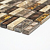 Mosaikfliese Crystal Mix XCM SM18 (30 x 30 cm, Beige/Braun, Glänzend)
