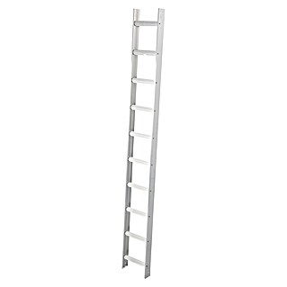 Krause Dachleiter (Anzahl Tritte: 10 Stk., Aluminium, Silber)