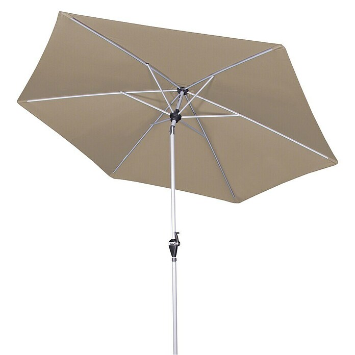 Doppler Active Okrogel senčnik Auto Tilt  (Rjava, Premer platna: 280 cm) | 8295 - Sonnenschirme | ICFA - Sonnenschutz | ICF - Sonnenschutz | IC - Freizeit im Garten | I - Stadtgarten | BAUHAUS