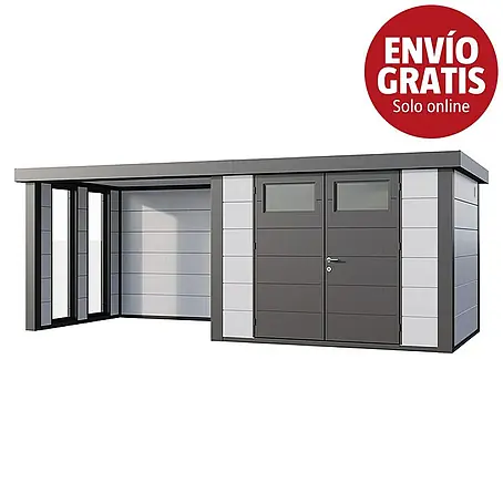 Telluria  Caseta para jardín Classico 3024 con salón a la izquierda y 2 ventanas