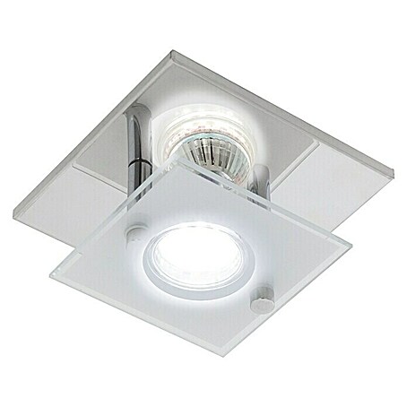 Eglo LED-Deckenleuchte Arborio (3 W, L x B x H: 13,5 x 13,5 x 8,5 cm, Weiß/Chrom, Warmweiß)