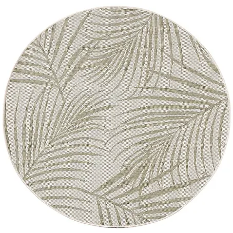 Dekoria Teppich Lineo beige/jungle green 120cm